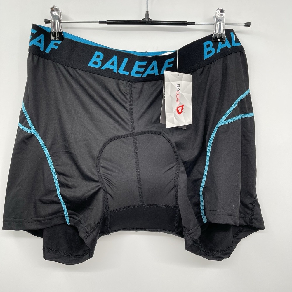 Baleaf XXXL Cycling Underwear Shorts Mens Black Blue 3D Padded Bike Liner NWT